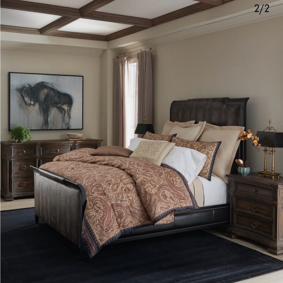 Ralph Lauren Brown Duvet Cover Luxurious Bedding